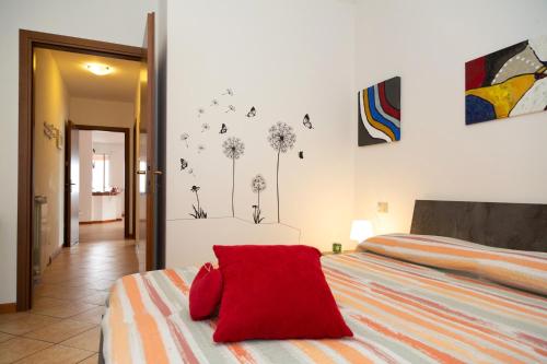 Postel nebo postele na pokoji v ubytování Gabri House