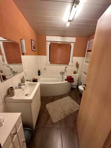 Koupelna v ubytování Ferienwohnung Wibi
