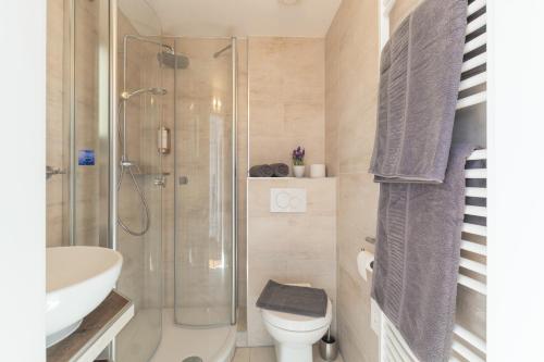 Ένα μπάνιο στο Hotel Villa Wahnfried Thiessow