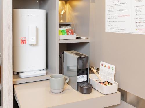 Küche/Küchenzeile in der Unterkunft Y-HOTEL
