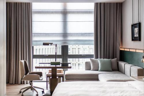 Una cama o camas en una habitación de 深圳英威斯顿酒店 Investon Hotel Shenzhen
