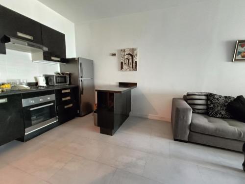 Кухня или мини-кухня в Appartement moderne proche du Palais Royal
