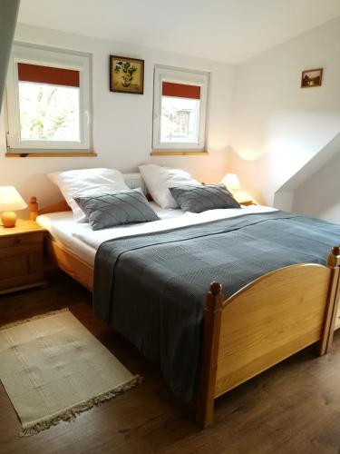 Llit o llits en una habitació de Stonka
