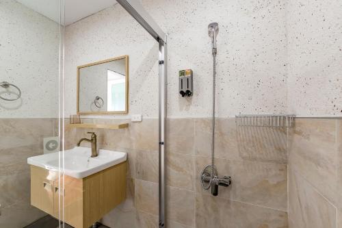Koupelna v ubytování Kuma B&B
