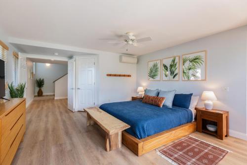 Giường trong phòng chung tại Sea Glass