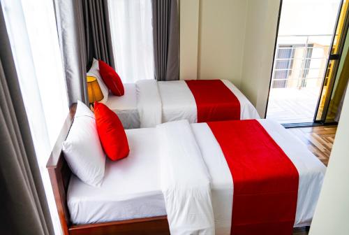 Primeland Hotelにあるベッド