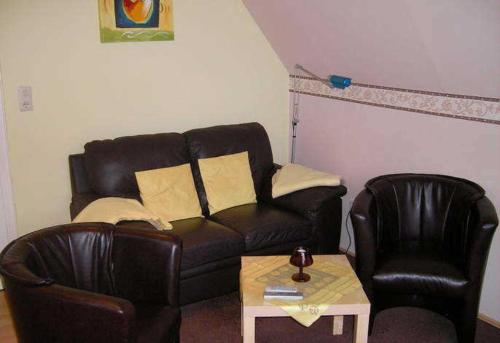 Χώρος καθιστικού στο Ferienwohnung Inge