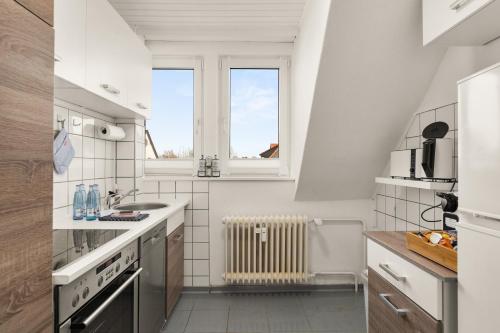 Η κουζίνα ή μικρή κουζίνα στο Immo-Vision - Natur Design Apartments, Parkplatz, Küche