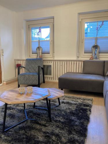 Ruang duduk di Vakantiewoning Duitsland