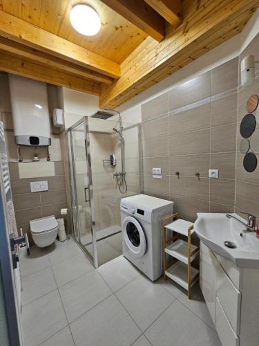 Vannituba majutusasutuses Apartmán MÁJA Mikulov