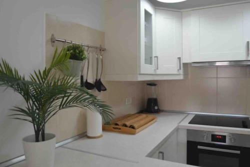 Η κουζίνα ή μικρή κουζίνα στο Apartamento en Los Acantilados de los Gigantes
