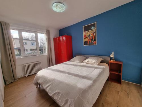 Postel nebo postele na pokoji v ubytování La Bulle