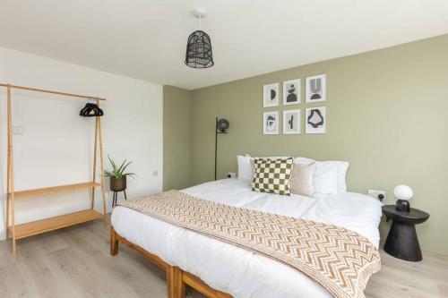Ένα ή περισσότερα κρεβάτια σε δωμάτιο στο Boha Apartment