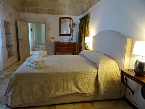 Postel nebo postele na pokoji v ubytování Masseria Demma