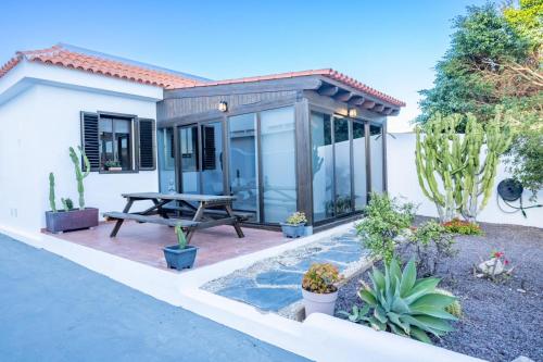 Κήπος έξω από το Casa Lula