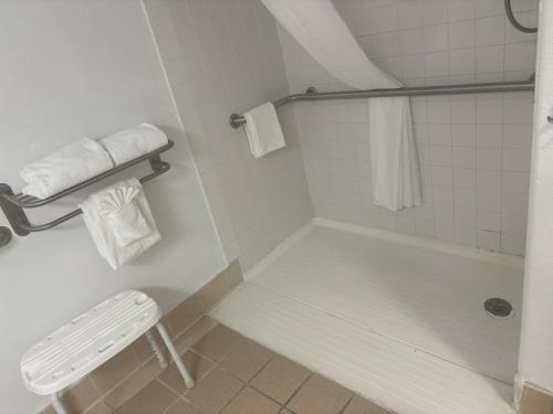 a bathroom with a bath tub and a sink at Spark by Hilton Lakewood Denver Southwest in Lakewood
