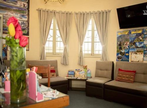Χώρος καθιστικού στο Hostal Virreinal AQP