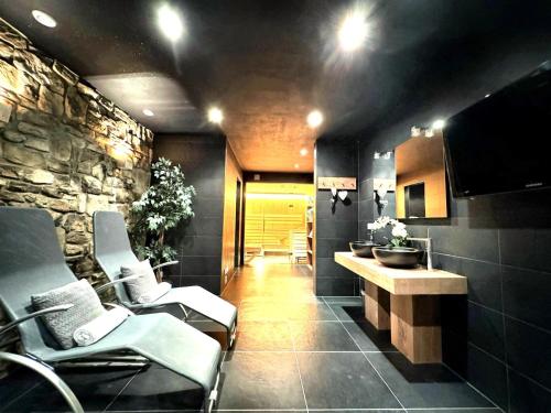 Una cocina o cocineta en Chalet Erlebnishaus I