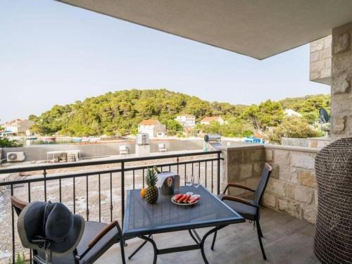Balkoni atau teres di Seaside apartments with a swimming pool Pomena, Mljet - 22317