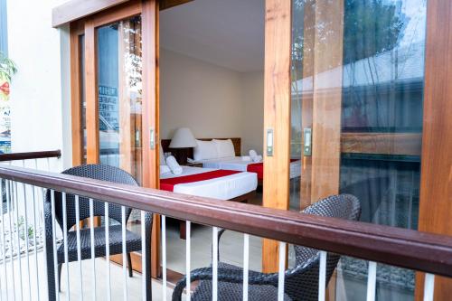 Balkón nebo terasa v ubytování Almont Inland Resort