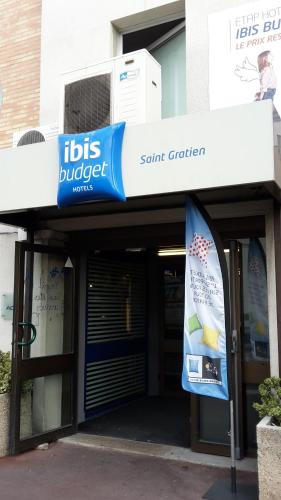 a sign on the front of a building at Ibis Budget St Gratien - Enghien-Les-Bains in Saint-Gratien