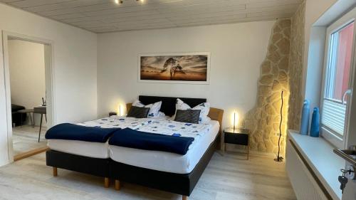 Postel nebo postele na pokoji v ubytování Appartement Pension Schüßler