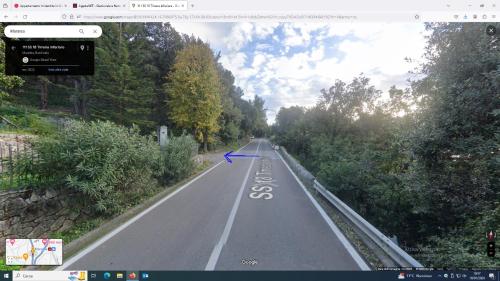 Paesaggio naturale nelle vicinanze della villa