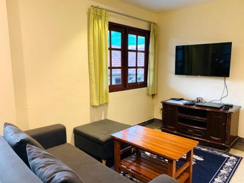 Μια τηλεόραση ή/και κέντρο ψυχαγωγίας στο Scan House Apartment
