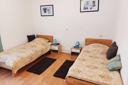 Ένα ή περισσότερα κρεβάτια σε δωμάτιο στο Cozy Apartments in Büdingen