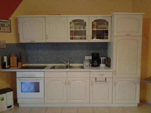 Dapur atau dapur kecil di Ferienwohnung Zinn