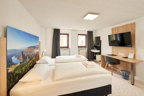 Μια τηλεόραση ή/και κέντρο ψυχαγωγίας στο Hotel Moselsteig