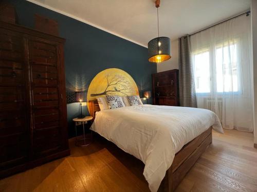 Ліжко або ліжка в номері Appartamento l’Orient Express