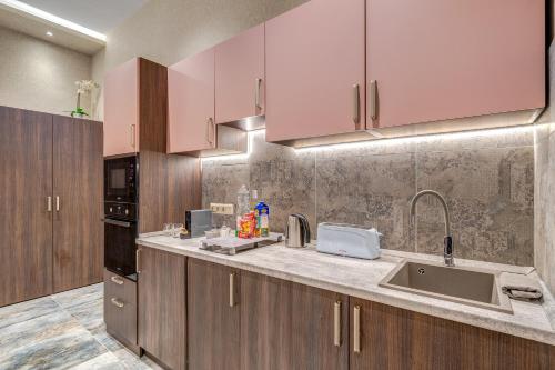 Køkken eller tekøkken på Budapest Magic Exotic in Downtown