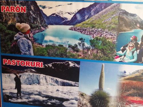 a collage of pictures of people and a cactus at Huascarán wasi, cómodo, con wifi y ducha caliente in Huaraz