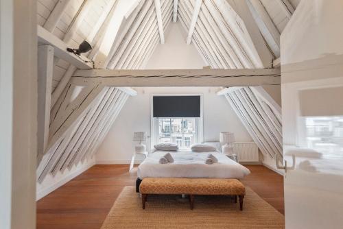 Llit o llits en una habitació de Spaarne Luxury Residence Haarlem