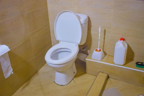een badkamer met een toilet in een kamer bij Jay Jay homes in Ruaka