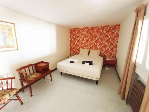 Katil atau katil-katil dalam bilik di SUYOLUCE, su chalet en la Sierra