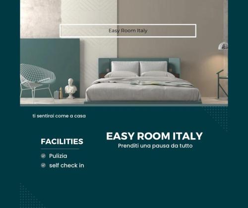 Postel nebo postele na pokoji v ubytování Easy Room Italy Rogoredo
