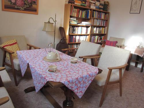 Knihovna v bed and breakfast