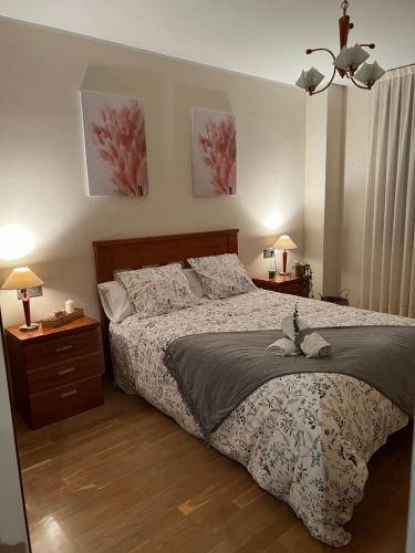 Llit o llits en una habitació de Apartamento Miranda