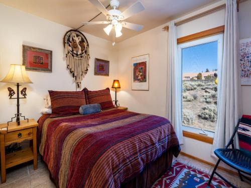 a bedroom with a bed and a window at Cielo Grande 303, 2 Bedrooms, HDTV, Pet Friendly, Sleeps 6 in Santa Fe