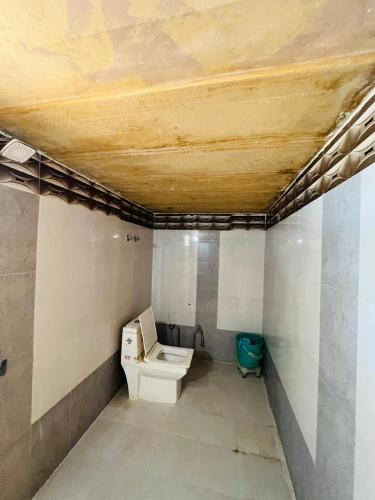 a bathroom with a toilet and a sink at Hotel Payal Jaisalmer in Jaisalmer