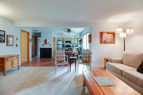 a living room with a couch and a table at Fourth Sisters Escape in Sisters