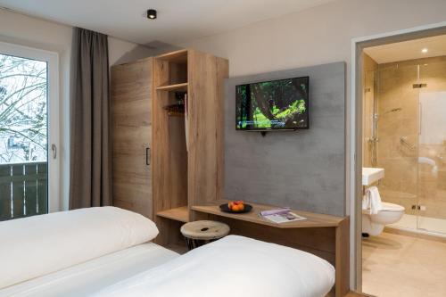 Koupelna v ubytování Hotel zur Post