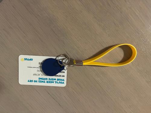 a pair of yellow scissors with a price tag at Applecross 2 Bedrooms by Swan River in Perth