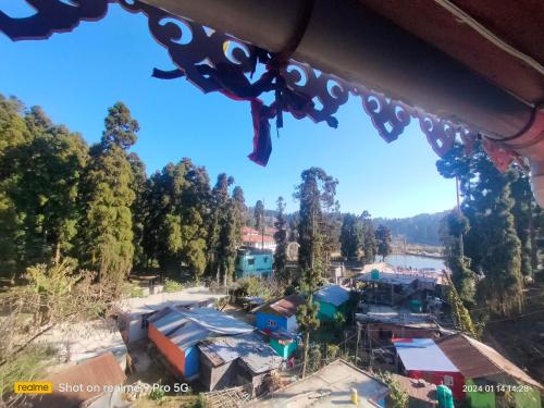 a view of a village from the roof of a house at Holidays homestay in Mirik