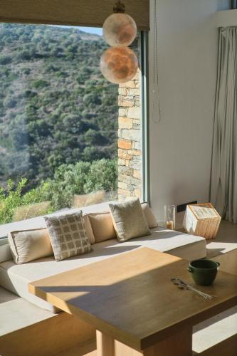 Χώρος καθιστικού στο Hidden Retreats Kythera
