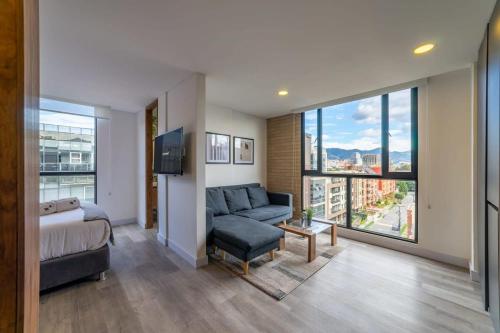 Posezení v ubytování Classy Loft in Pasadena