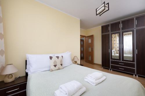 Postel nebo postele na pokoji v ubytování Port Comfort Apartment
