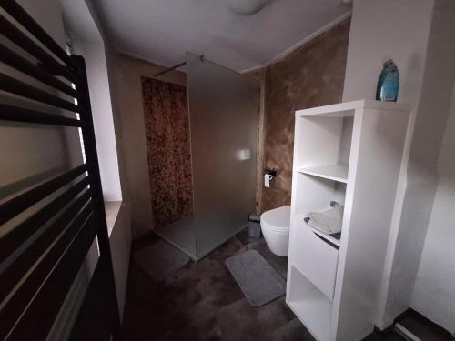 Koupelna v ubytování Ferienhaus Herztor